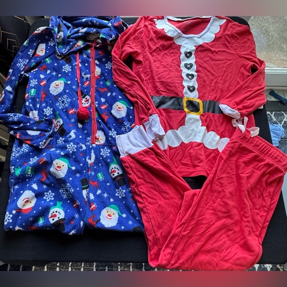 Pj Couture Other - Lot of 2 Women’s Secret Santa Onesie and Santa Pajamas Size M